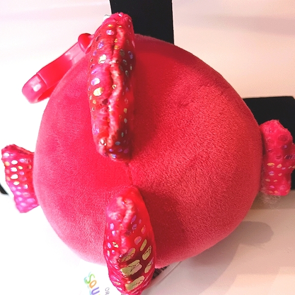 Squishmallows Barella Fish Clip Raspberry 3.5" - Picture 3 of 6